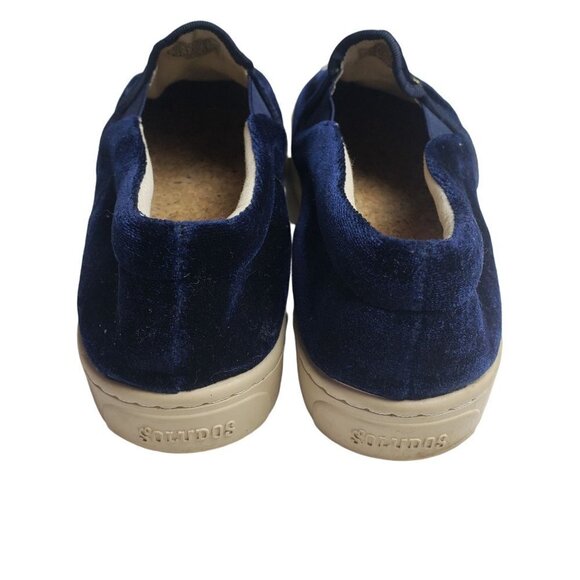 Soludos Velvet Loafers Sheep Stars Blue Slip On Womens 10 - Picture 5 of 8